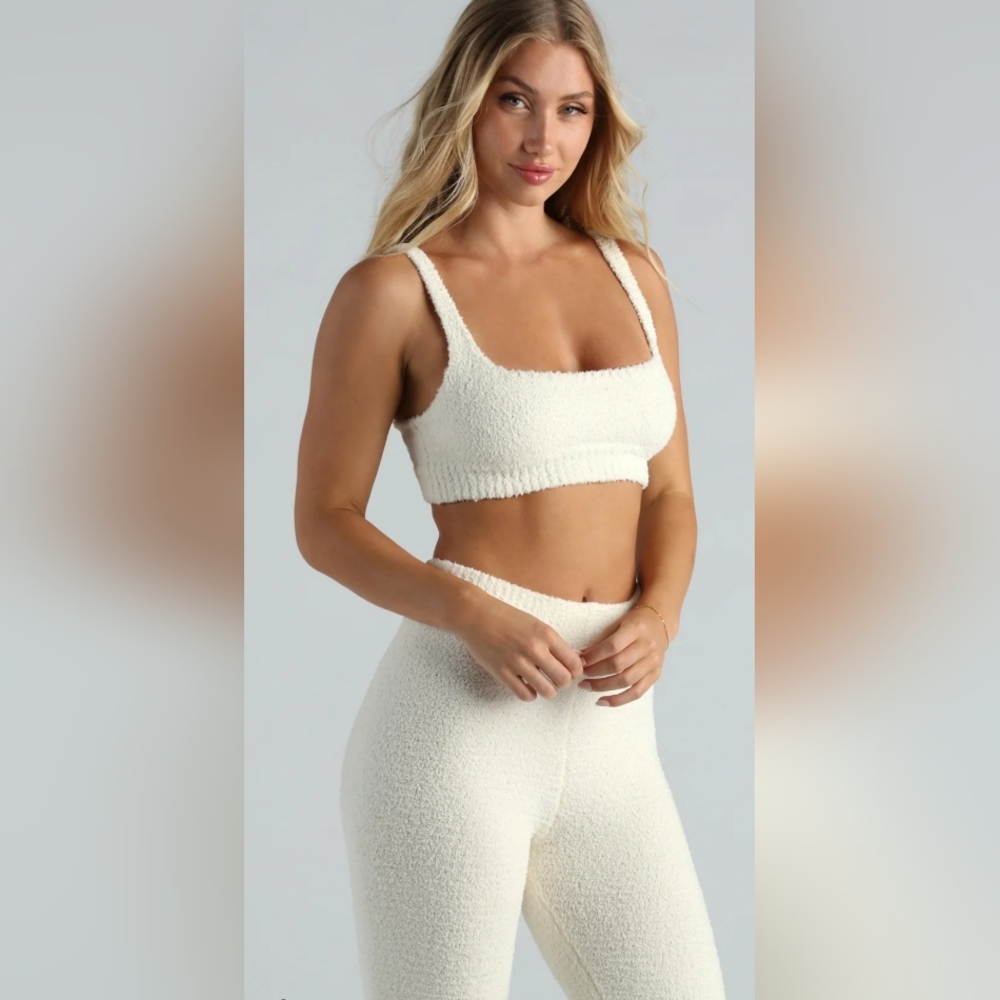 Chenille Crop Pajama Top